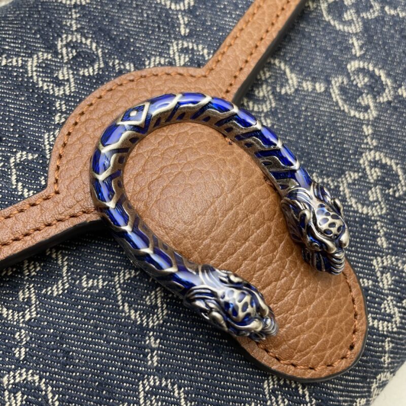 Replica Gucci Dionysus GG Chain Wallet Denim Blue 7 Replica Gucci Dionysus GG Chain Wallet Denim Blue - elite superclone designer purse