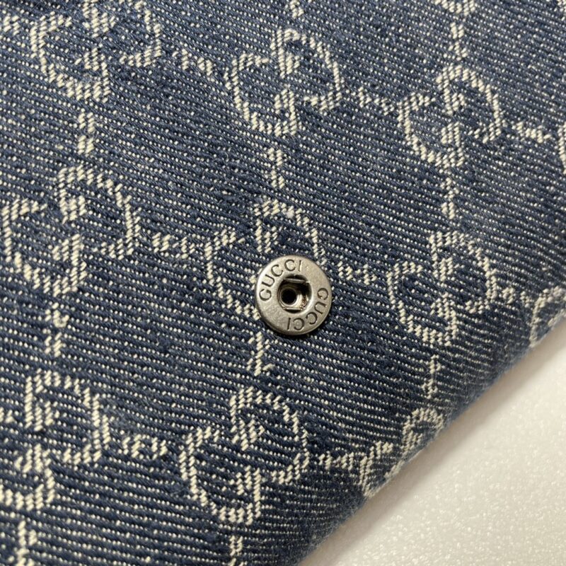 Replica Gucci Dionysus GG Chain Wallet Denim Blue 6 Replica Gucci Dionysus GG Chain Wallet Denim Blue - high-quality designer bag clone