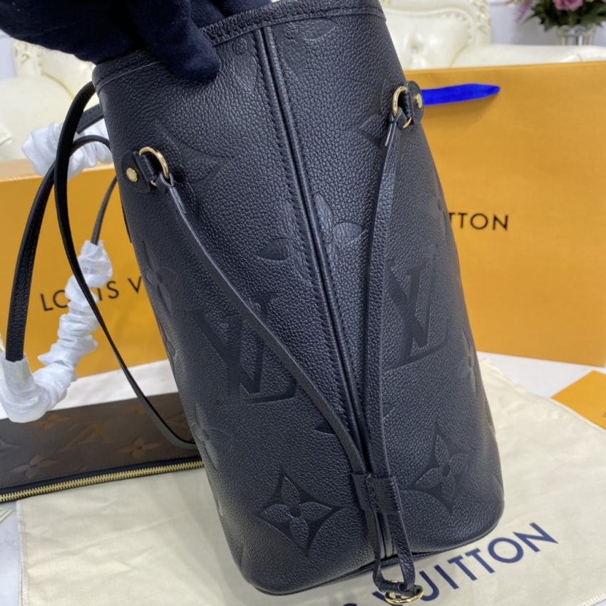Replica Louis Vuitton Neverfull MM Full Black - premium-grade designer purse dupe