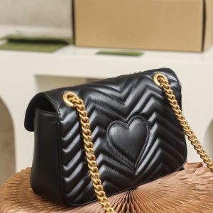 Replica Gucci Marmont Medium Black 4 Replica Gucci Marmont Medium Black - top-rated replica designer bag