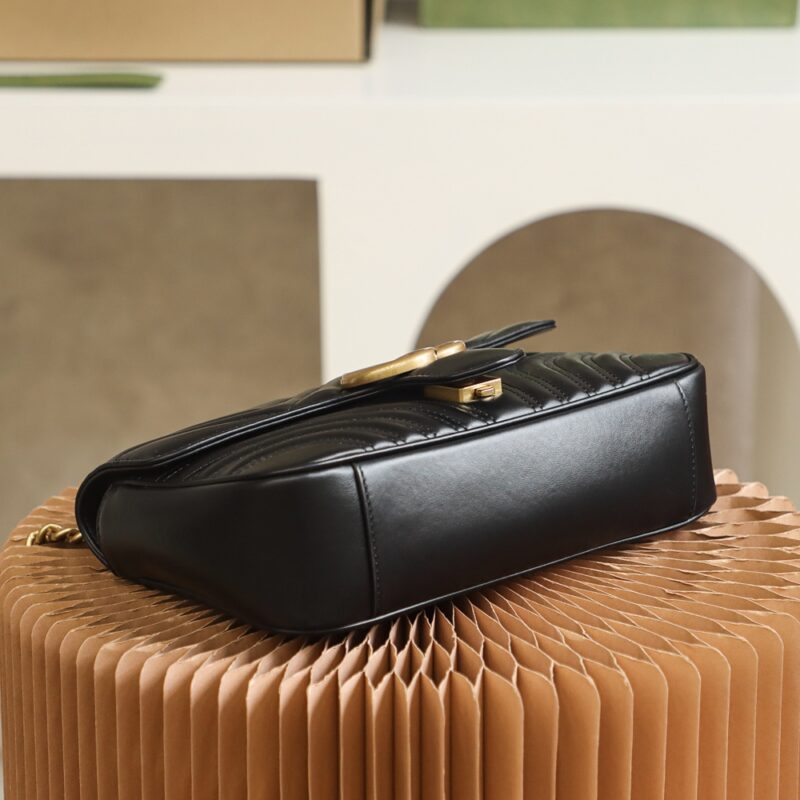 Replica Gucci Marmont Medium Black 5 Replica Gucci Marmont Medium Black - elite superclone designer purse