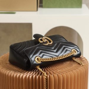 Replica Gucci Marmont Medium Black 9 Replica Gucci Marmont Medium Black - top-tier luxury replica shoulder bag