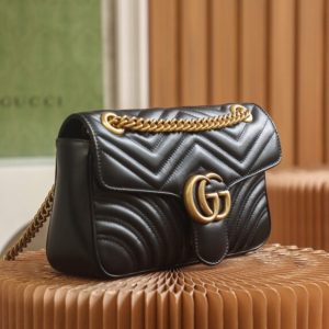 Replica Gucci Marmont Medium Black 10 Replica Gucci Marmont Medium Black - high-end fake designer purse