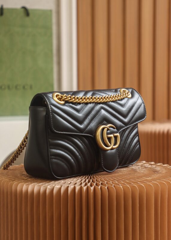 Replica Gucci Marmont Medium Black 10 Replica Gucci Marmont Medium Black - high-end fake designer purse