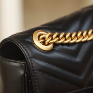 Replica Gucci Marmont Medium Black 14 Replica Gucci Marmont Medium Black - best quality luxury bag dupe