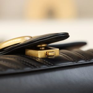 Replica Gucci Marmont Medium Black 15 Replica Gucci Marmont Medium Black - high-accuracy replica luxury purse