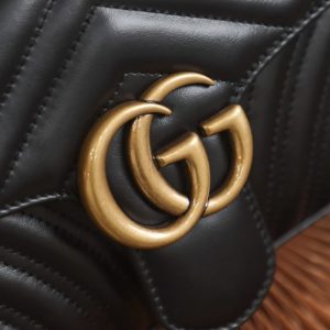 Replica Gucci Marmont Medium Black 18 Replica Gucci Marmont Medium Black - best-selling designer handbag dupe