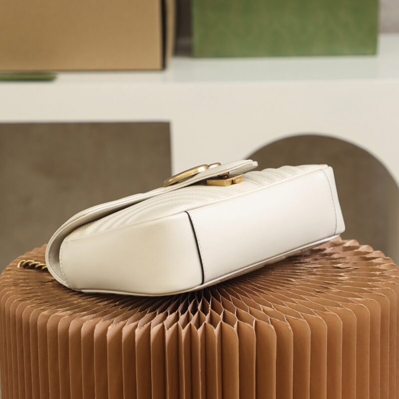 Replica Gucci GG Marmont Medium White 5 Replica Gucci GG Marmont Medium White - near-authentic luxury replica handbag