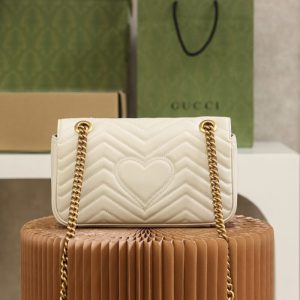 Replica Gucci GG Marmont Medium White 7 Replica Gucci GG Marmont Medium White - elite superclone designer purse