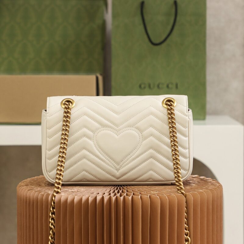 Replica Gucci GG Marmont Medium White 7 Replica Gucci GG Marmont Medium White - elite superclone designer purse