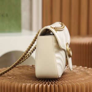 Replica Gucci GG Marmont Medium White 8 Replica Gucci GG Marmont Medium White - near-authentic luxury replica handbag