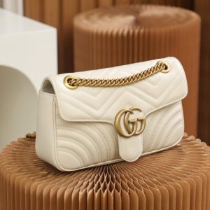 Replica Gucci GG Marmont Medium White 9 Replica Gucci GG Marmont Medium White - best quality luxury bag dupe