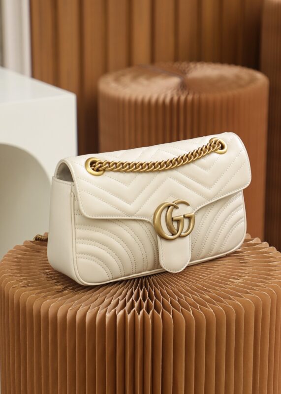 Replica Gucci GG Marmont Medium White 9 Replica Gucci GG Marmont Medium White - best quality luxury bag dupe