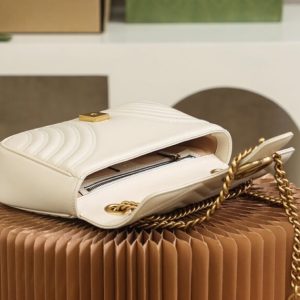Replica Gucci GG Marmont Medium White 10 Replica Gucci GG Marmont Medium White - premium-grade designer purse dupe