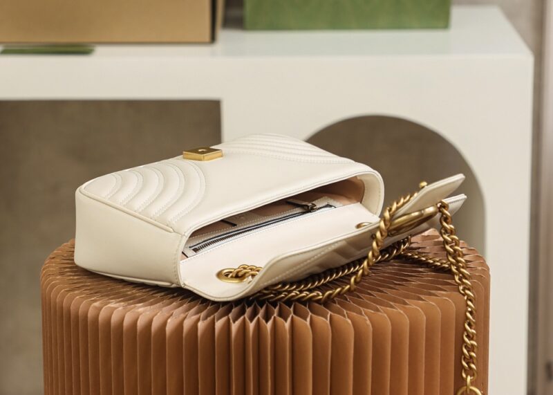 Replica Gucci GG Marmont Medium White 10 Replica Gucci GG Marmont Medium White - premium-grade designer purse dupe