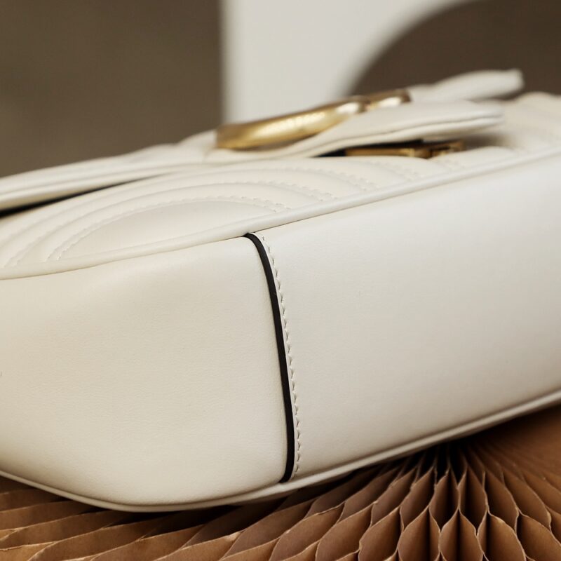 Replica Gucci GG Marmont Medium White 12 Replica Gucci GG Marmont Medium White - premium 1:1 fake handbag model