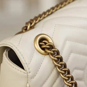 Replica Gucci GG Marmont Medium White 16 Replica Gucci GG Marmont Medium White - realistic designer-inspired fake bag