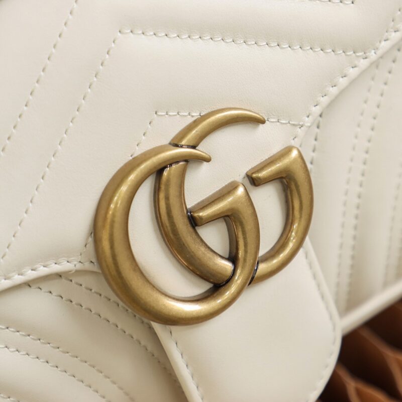 Replica Gucci GG Marmont Medium White 18 Replica Gucci GG Marmont Medium White - best quality luxury bag dupe