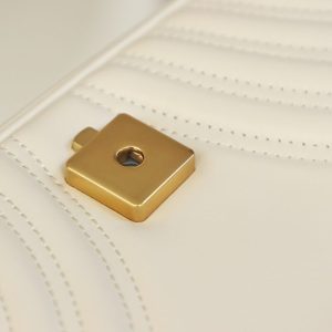 Replica Gucci GG Marmont Medium White 19 Replica Gucci GG Marmont Medium White - authentic-look luxury purse replica