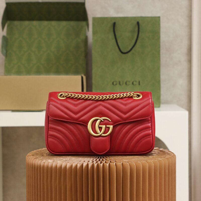 Replica Gucci GG Marmont 1955 Medium Red 5 Replica Gucci GG Marmont 1955 Medium Red - top-rated replica designer bag