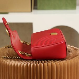 Replica Gucci GG Marmont 1955 Medium Red 7 Replica Gucci GG Marmont 1955 Medium Red - best quality luxury bag dupe