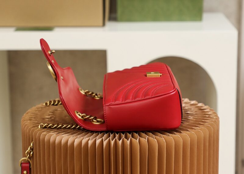 Replica Gucci GG Marmont 1955 Medium Red 7 Replica Gucci GG Marmont 1955 Medium Red - best quality luxury bag dupe