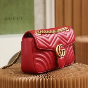 Replica Gucci GG Marmont 1955 Medium Red 8 Replica Gucci GG Marmont 1955 Medium Red - high-end fake designer purse