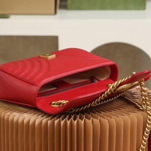 Replica Gucci GG Marmont 1955 Medium Red 2 Replica Gucci GG Marmont 1955 Medium Red - high-end fake designer purse