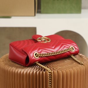 Replica Gucci GG Marmont 1955 Medium Red 9 Replica Gucci GG Marmont 1955 Medium Red - premium 1:1 fake handbag model
