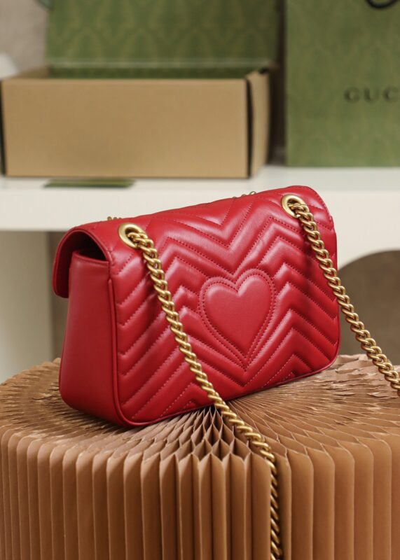 Replica Gucci GG Marmont 1955 Medium Red 10 Replica Gucci GG Marmont 1955 Medium Red - 1:1 designer replica handbag