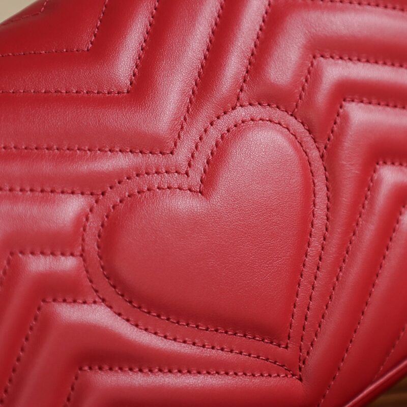 Replica Gucci GG Marmont 1955 Medium Red 11 Replica Gucci GG Marmont 1955 Medium Red - premium 1:1 fake handbag model