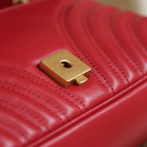 Replica Gucci GG Marmont 1955 Medium Red 14 Replica Gucci GG Marmont 1955 Medium Red - premium-grade designer purse dupe