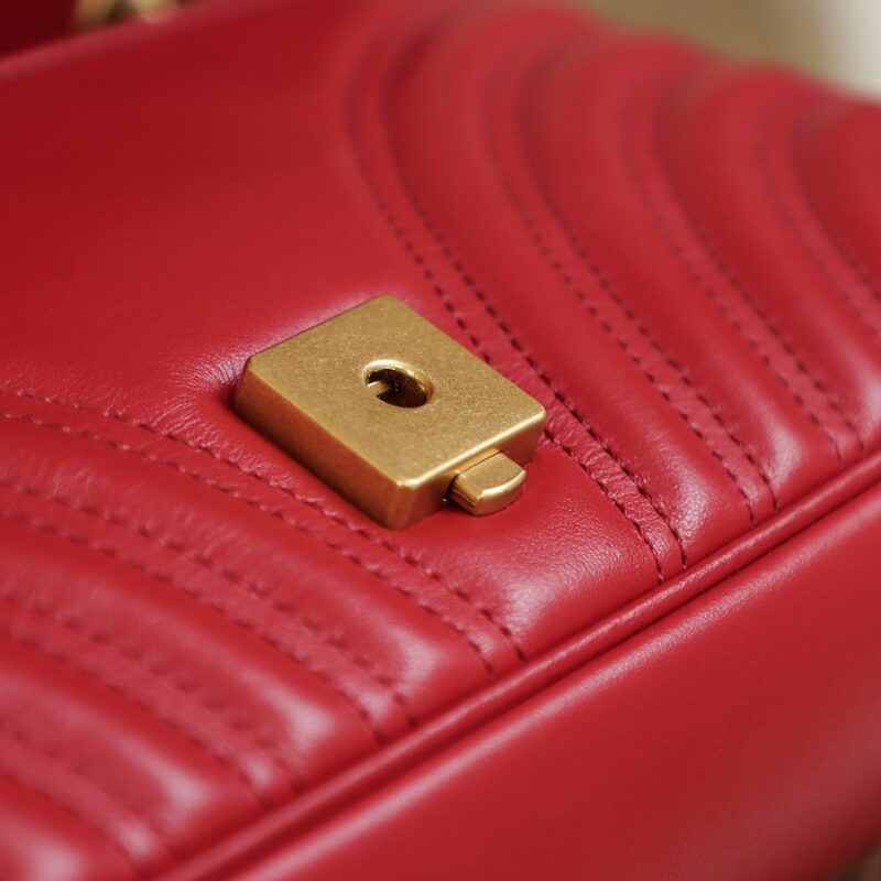 Replica Gucci GG Marmont 1955 Medium Red 14 Replica Gucci GG Marmont 1955 Medium Red - premium-grade designer purse dupe