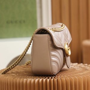 Replica Gucci GG Marmont Medium Nude 4 Replica Gucci GG Marmont Medium Nude - best quality luxury bag dupe