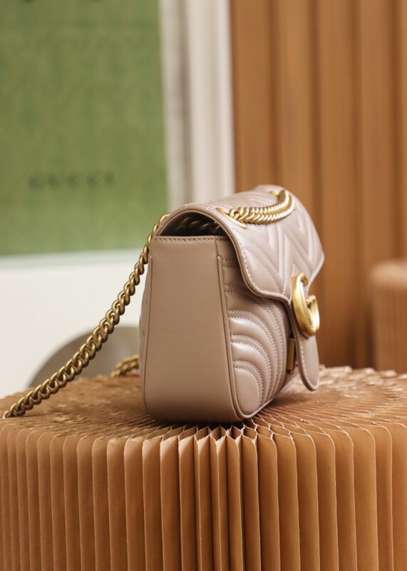 Replica Gucci GG Marmont Medium Nude 4 Replica Gucci GG Marmont Medium Nude - best quality luxury bag dupe