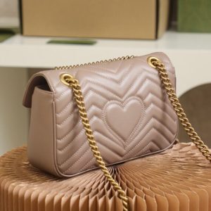 Replica Gucci GG Marmont Medium Nude 7 Replica Gucci GG Marmont Medium Nude - premium 1:1 fake handbag model