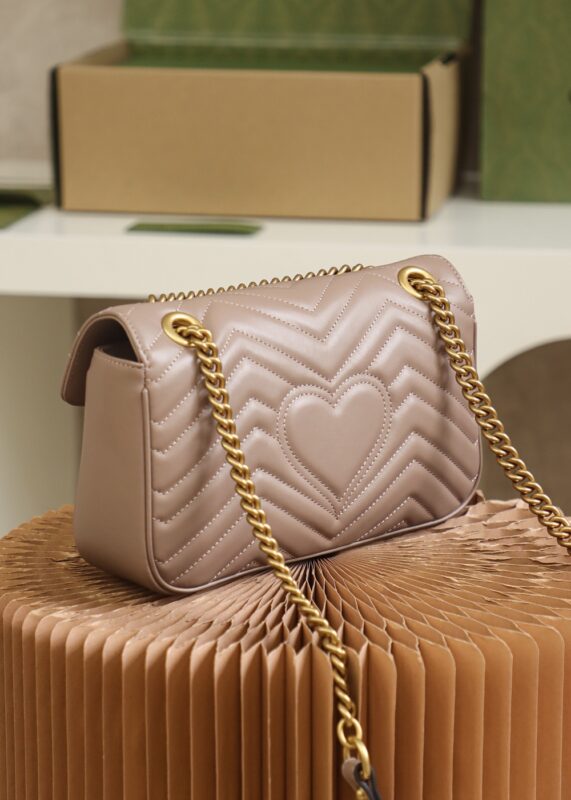 Replica Gucci GG Marmont Medium Nude 7 Replica Gucci GG Marmont Medium Nude - premium 1:1 fake handbag model