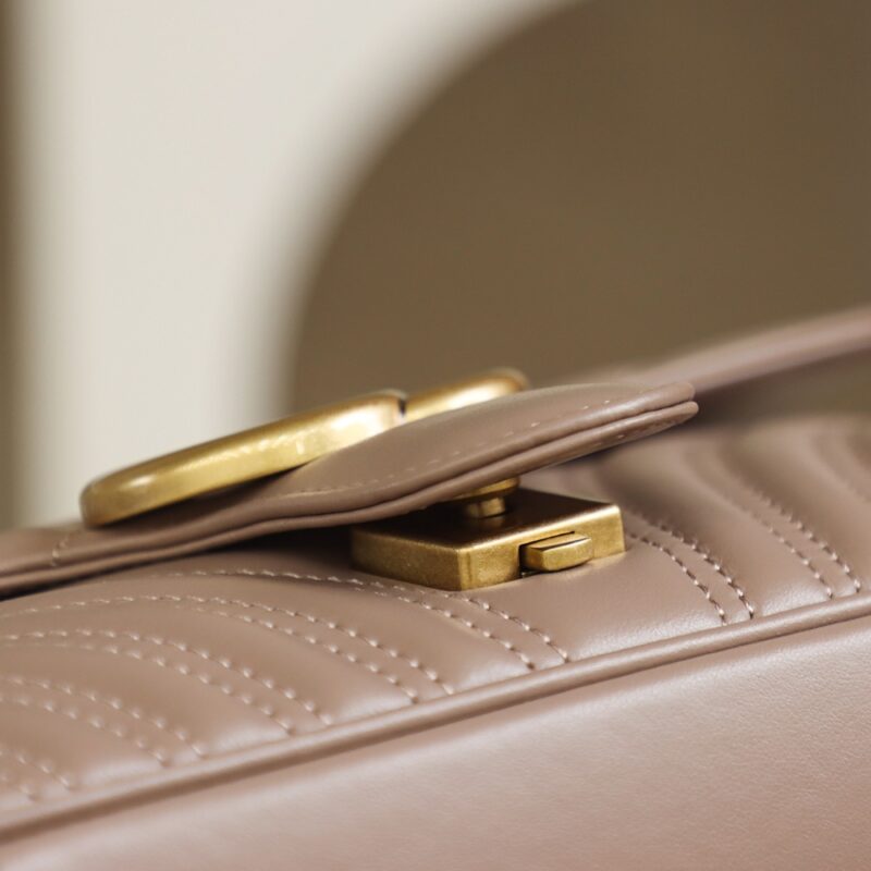 Replica Gucci GG Marmont Medium Nude 11 Replica Gucci GG Marmont Medium Nude - top-tier luxury replica shoulder bag