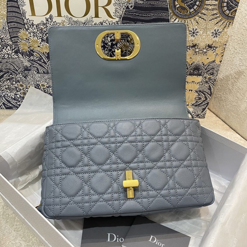 Replica Dior Caro Bag Blue 3 Replica Dior Caro Bag Blue - near-authentic luxury replica handbag