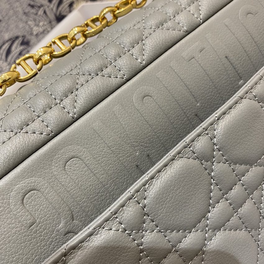 Replica Dior Caro Bag Grey - top-tier luxury replica shoulder bag