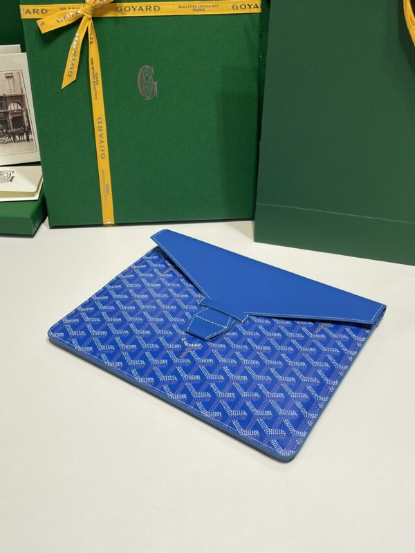 Replica Goyard Camond Pouch Blue 3 Replica Goyard Camond Pouch Blue - premium 1:1 fake handbag model