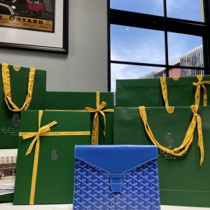Replica Goyard Camond Pouch Blue 1 Goyard Camond Pouch Dupe — Versatile Goyardine Canvas Flat Pouch