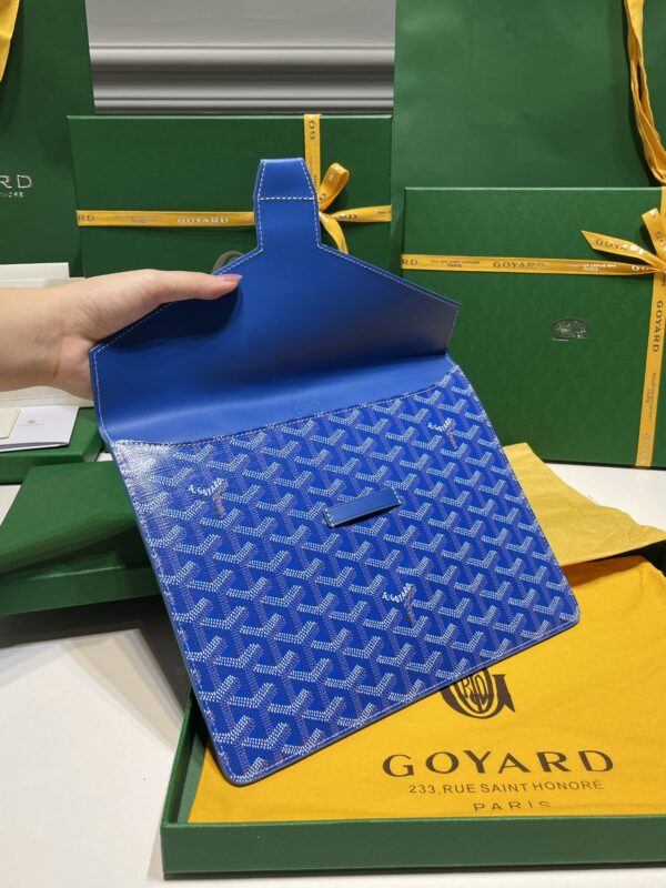Replica Goyard Camond Pouch Blue 7 Replica Goyard Camond Pouch Blue - 1:1 designer replica handbag