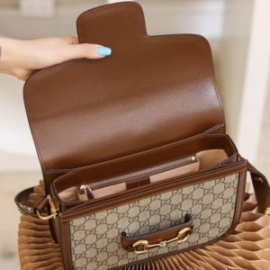 Replica Gucci Horsebit 1955 Classic Brown - ultra-realistic fake designer tote