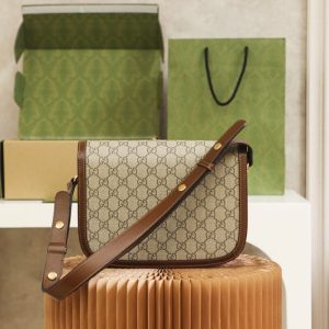 Replica Gucci Horsebit 1955 Classic Brown - best quality luxury bag dupe