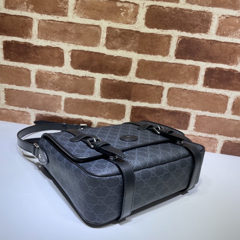 Replica Gucci GG Supreme Shoulder Bag Black 2 Replica Gucci GG Supreme Shoulder Bag Black - ultra-realistic fake designer tote