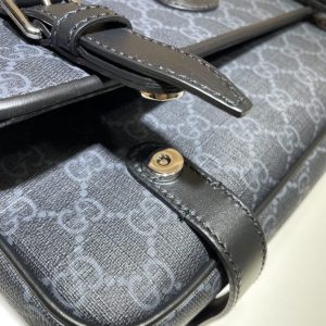 Replica Gucci GG Supreme Shoulder Bag Black 6 Replica Gucci GG Supreme Shoulder Bag Black - best-selling designer handbag dupe