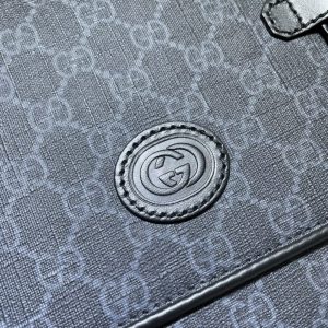 Replica Gucci GG Supreme Shoulder Bag Black 9 Replica Gucci GG Supreme Shoulder Bag Black - elite superclone designer purse