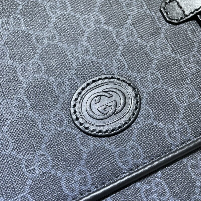 Replica Gucci GG Supreme Shoulder Bag Black 9 Replica Gucci GG Supreme Shoulder Bag Black - elite superclone designer purse