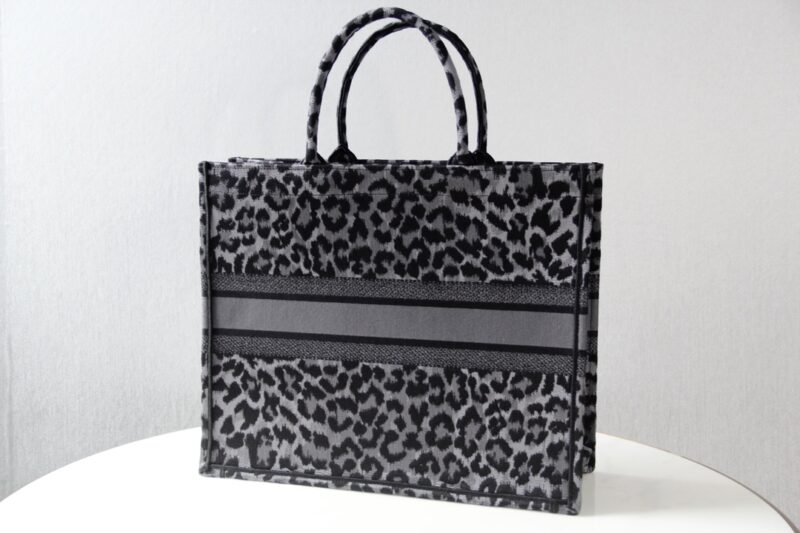 Replica Dior Tote Book Leopard Grey 8 Replica Dior Tote Book Leopard Grey - authentic-look luxury purse replica